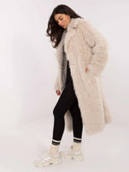 Cappotto lungo in eco pelliccia - 220948