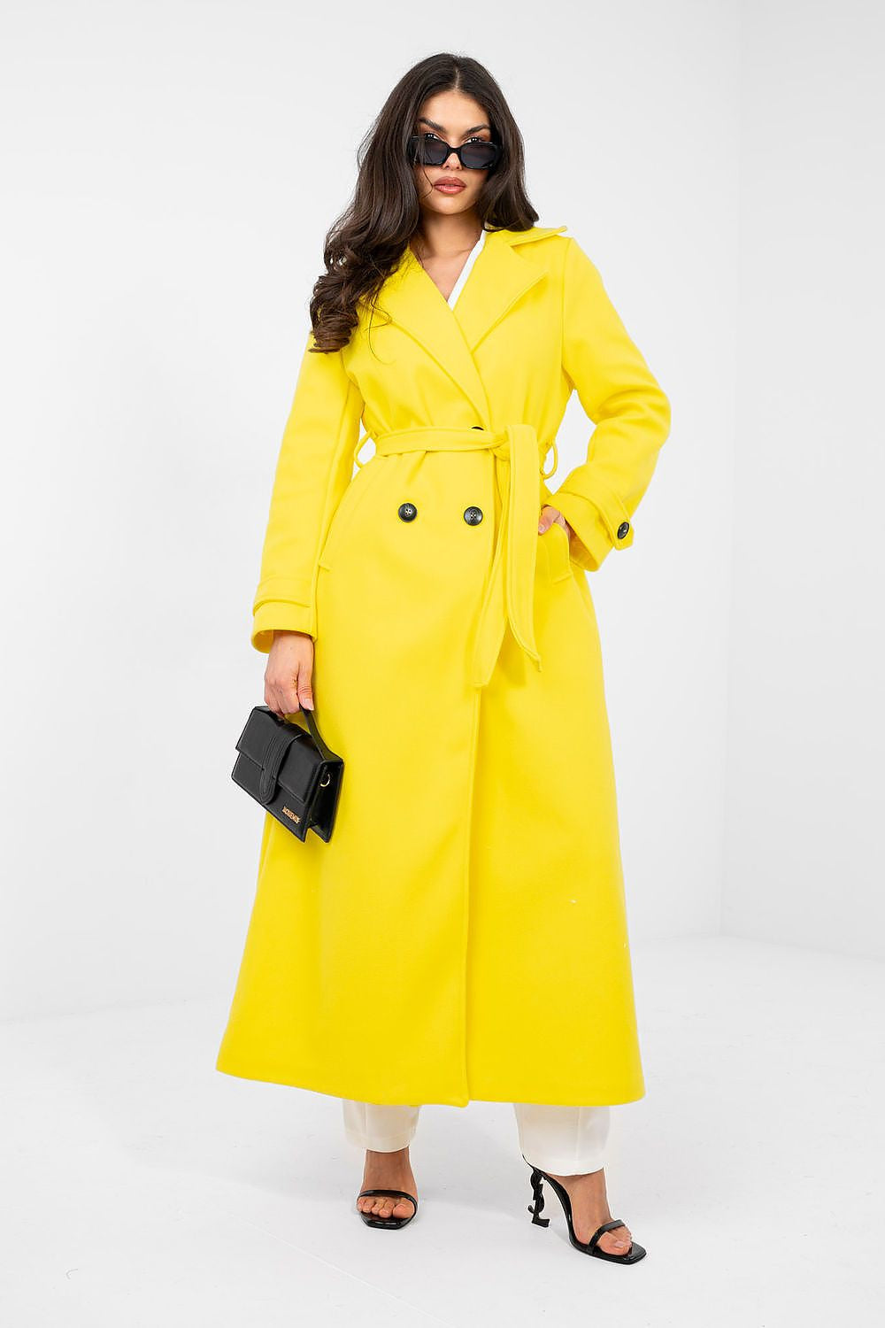 Giallo / universale Cappotto lungo - MAYA - 220940