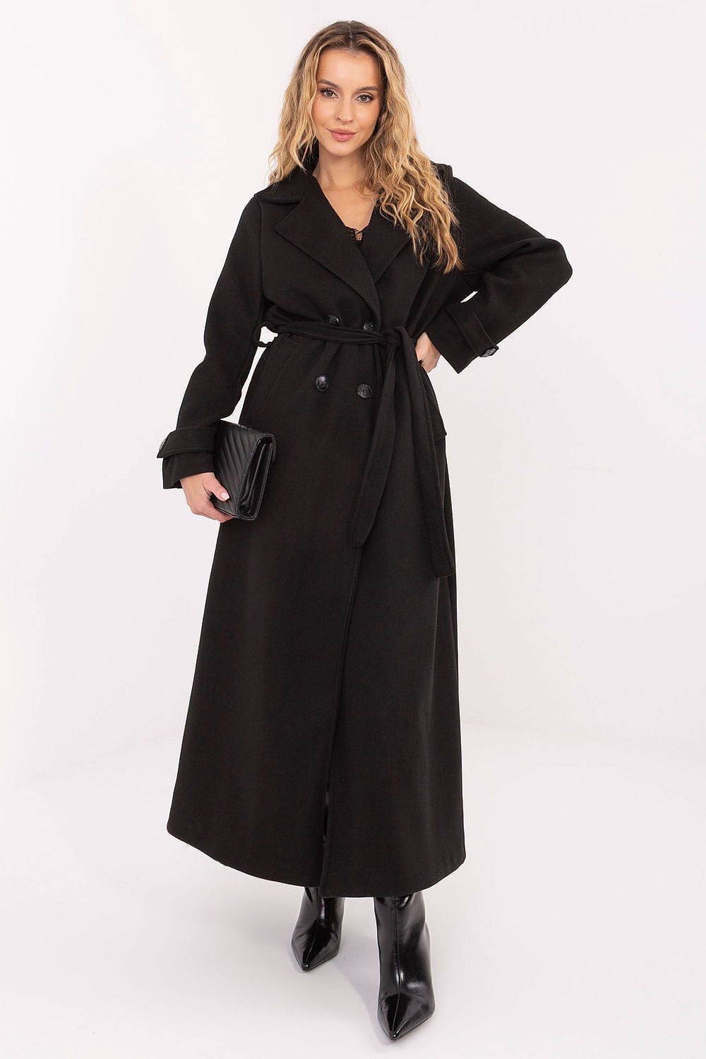 Nero / universale Cappotto lungo - MAYA - 220940