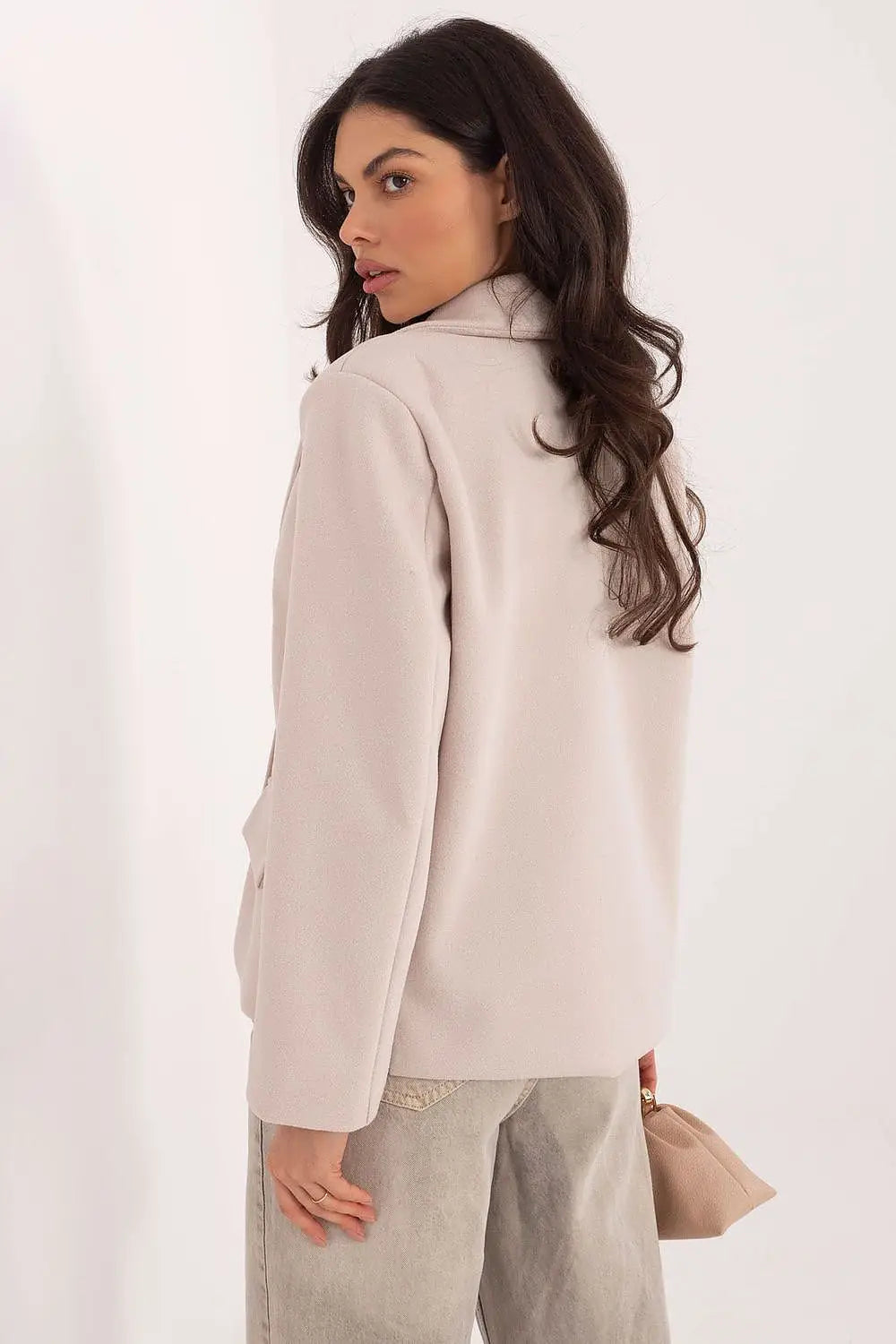 cappotto corto da donna con revers - 217853