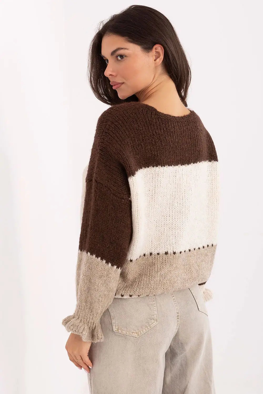 Cardigan a righe multicolore - 218238