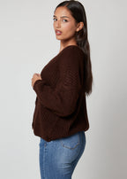 Cardigan basic con bottoni dorati - 288986