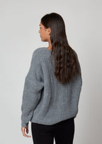 Cardigan basic con bottoni dorati - 288986