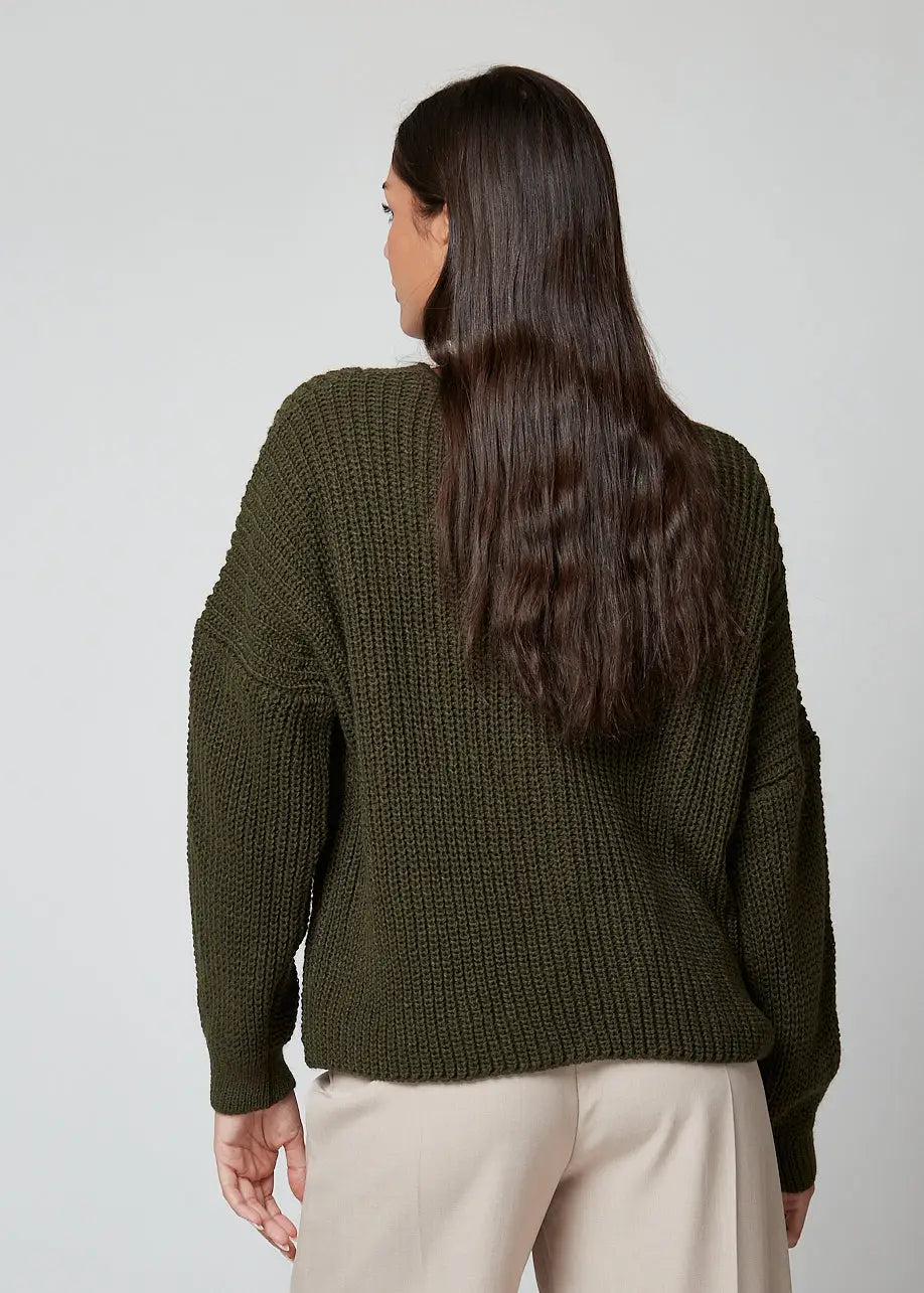 Cardigan basic con bottoni dorati - 288986