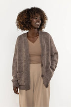 Cardigan con bottoni in dal taglio basic - 220853