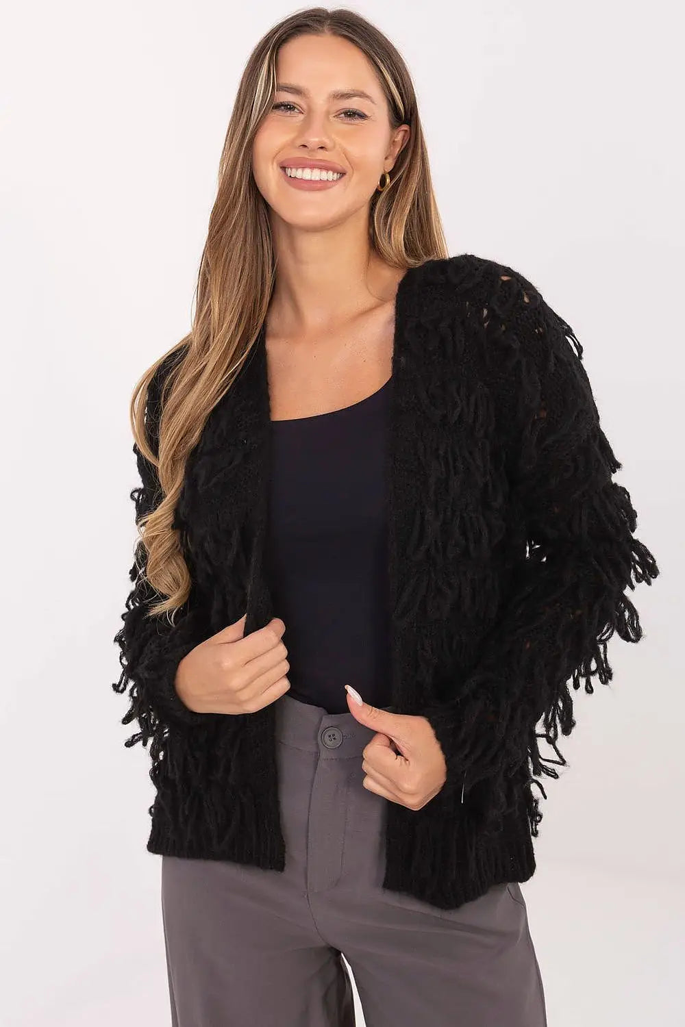Cardigan da donna con frange - 216699
