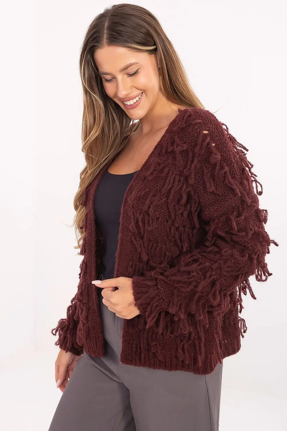Cardigan da donna con frange - 216699