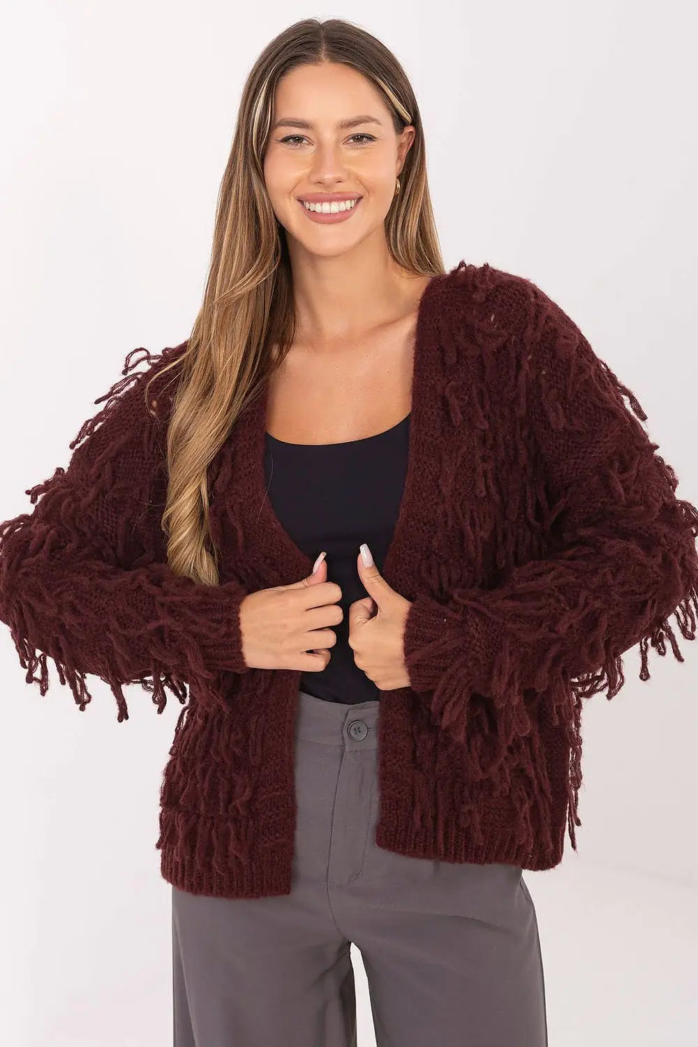 Cardigan da donna con frange - 216699