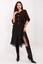 Cardigan da donna dal taglio ampio manica 3/4 - 220755