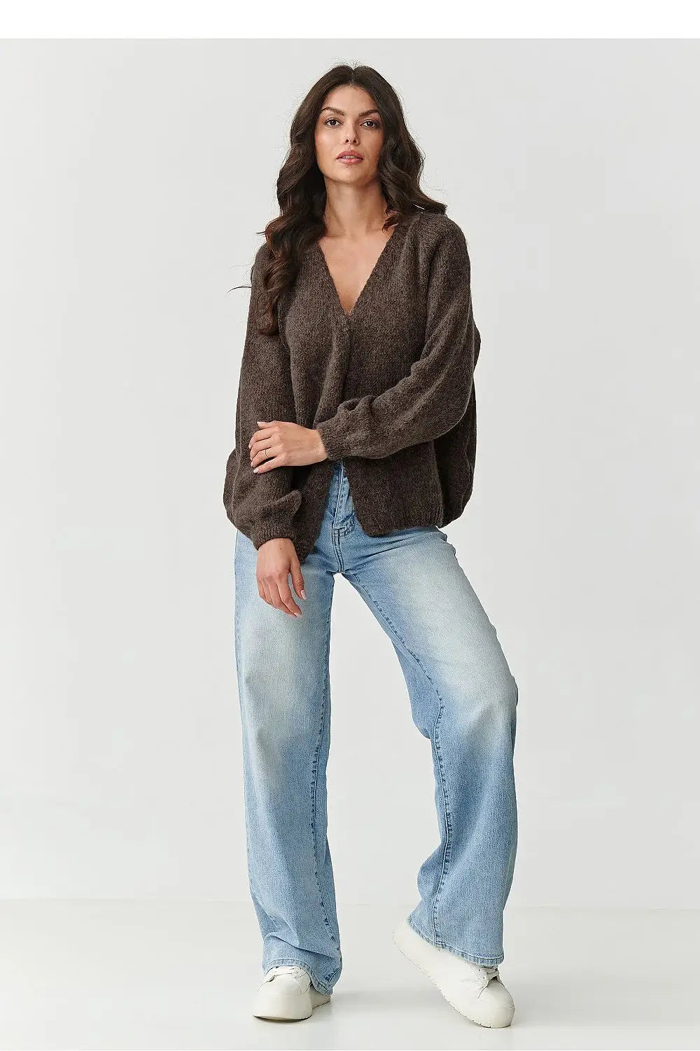 Cardigan da donna in morbida miscela di kid mohair - 217364