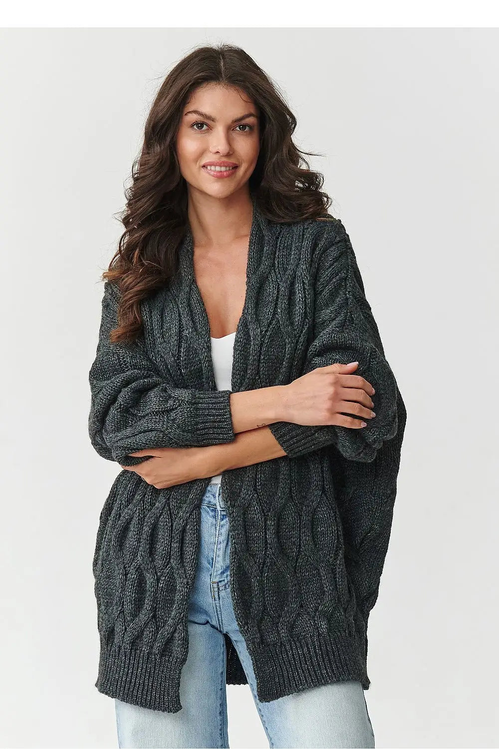 Cardigan da donna senza bottoni - 217406