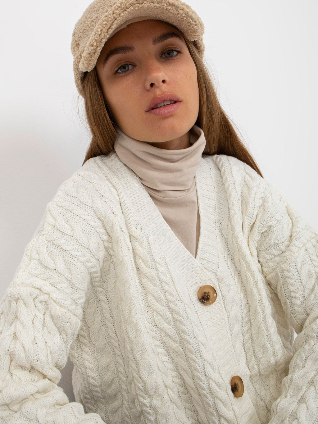 Grigio / Universale Cardigan da donna - 170544