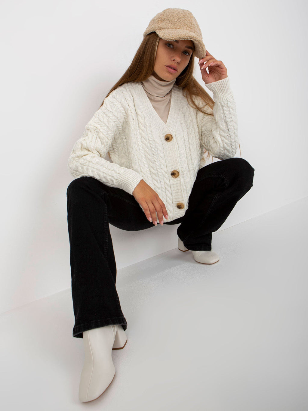 Grigio / Universale Cardigan da donna - 170544