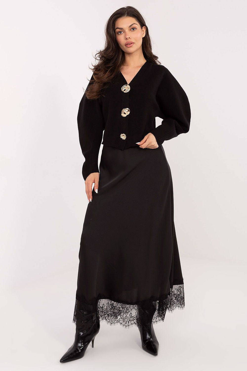 Cardigan donna con bottoni dorati - 221405