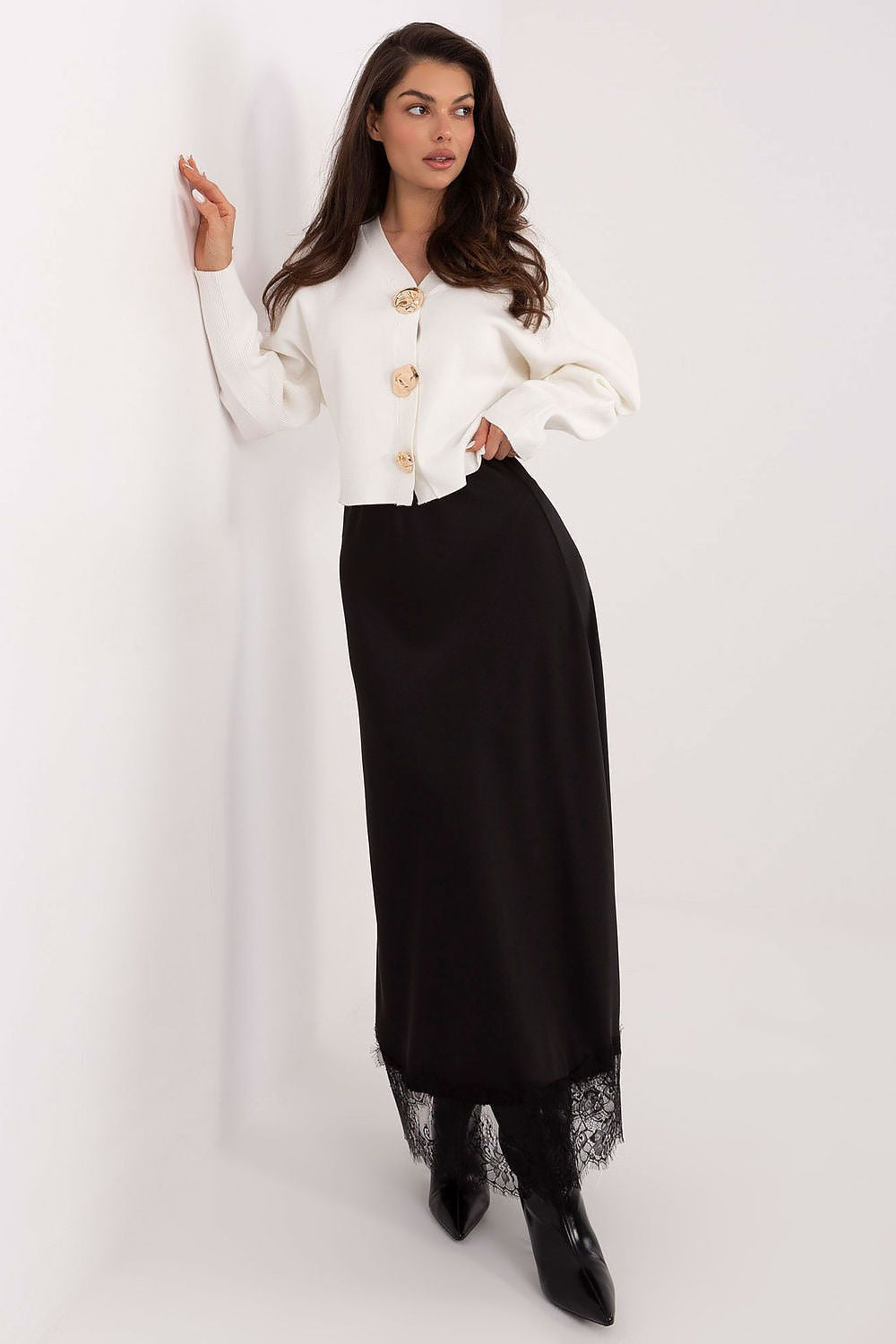 Cardigan donna con bottoni dorati - 221405