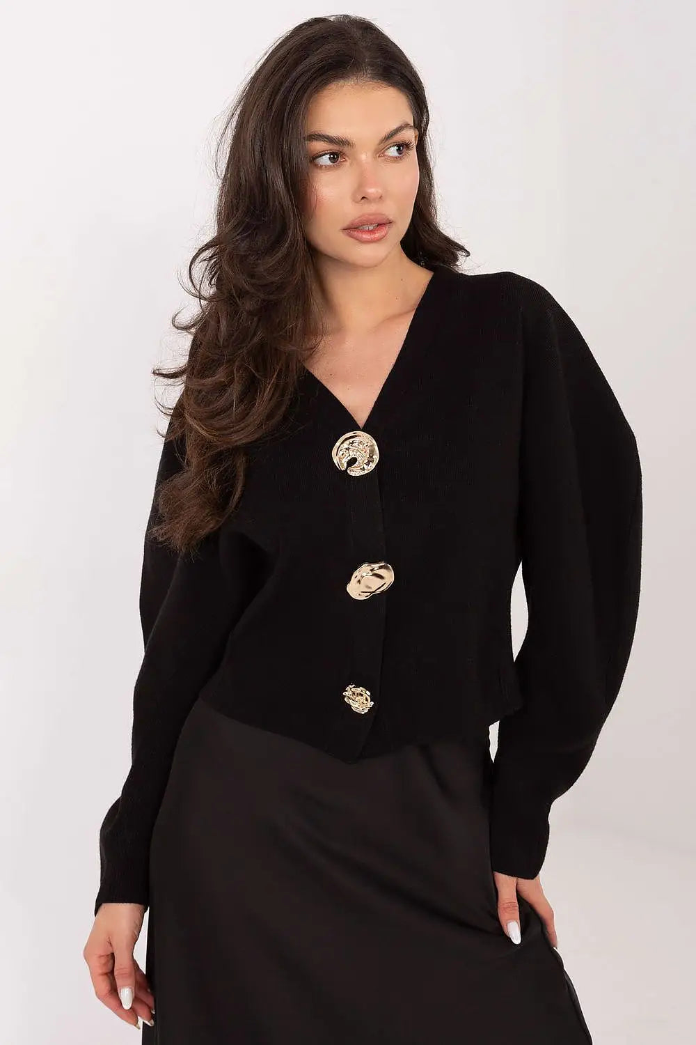 Cardigan donna con bottoni dorati - 221405M