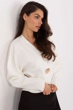 Cardigan donna con bottoni dorati - 221405