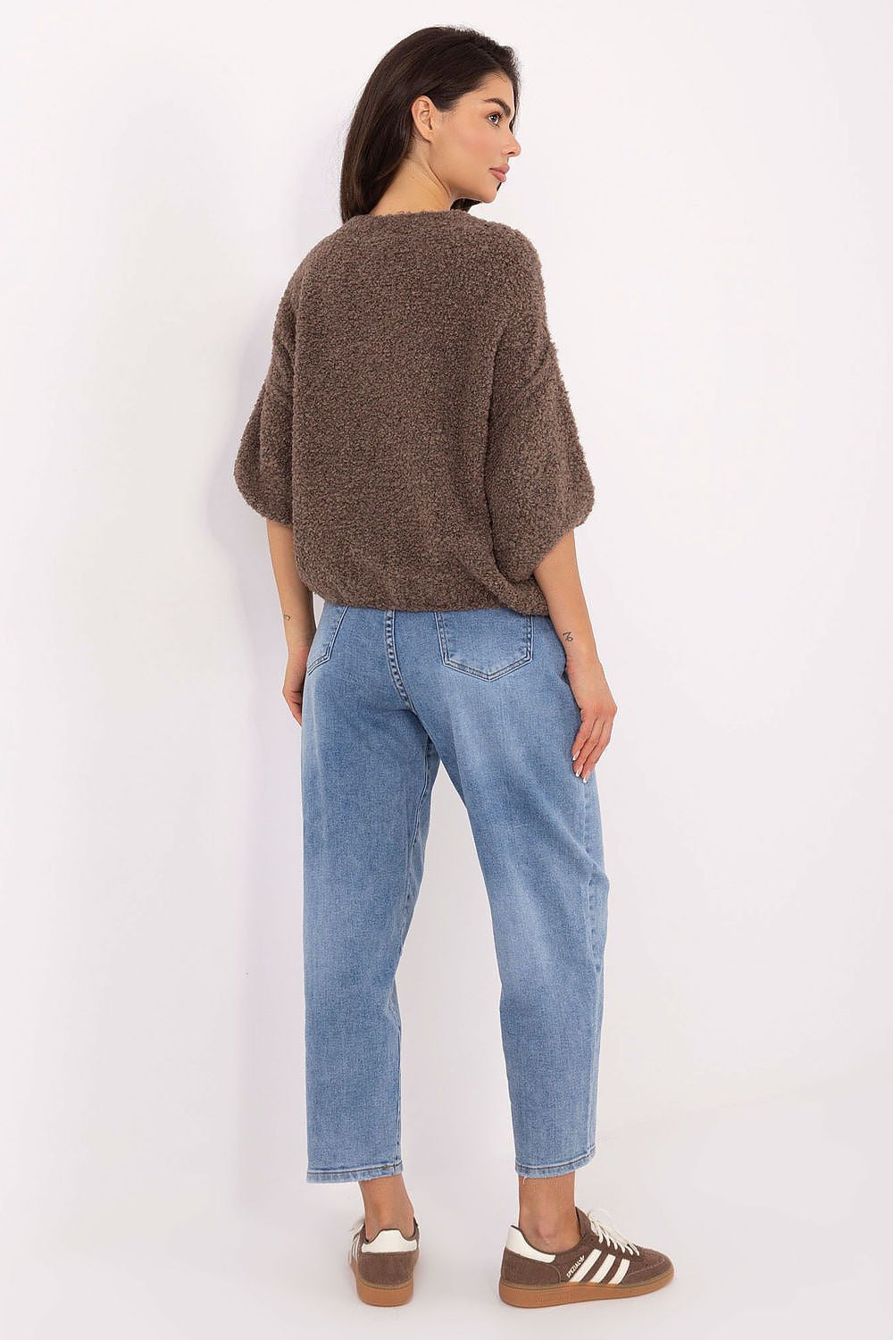 Cardigan da donna dal taglio ampio manica 3/4 - 220755