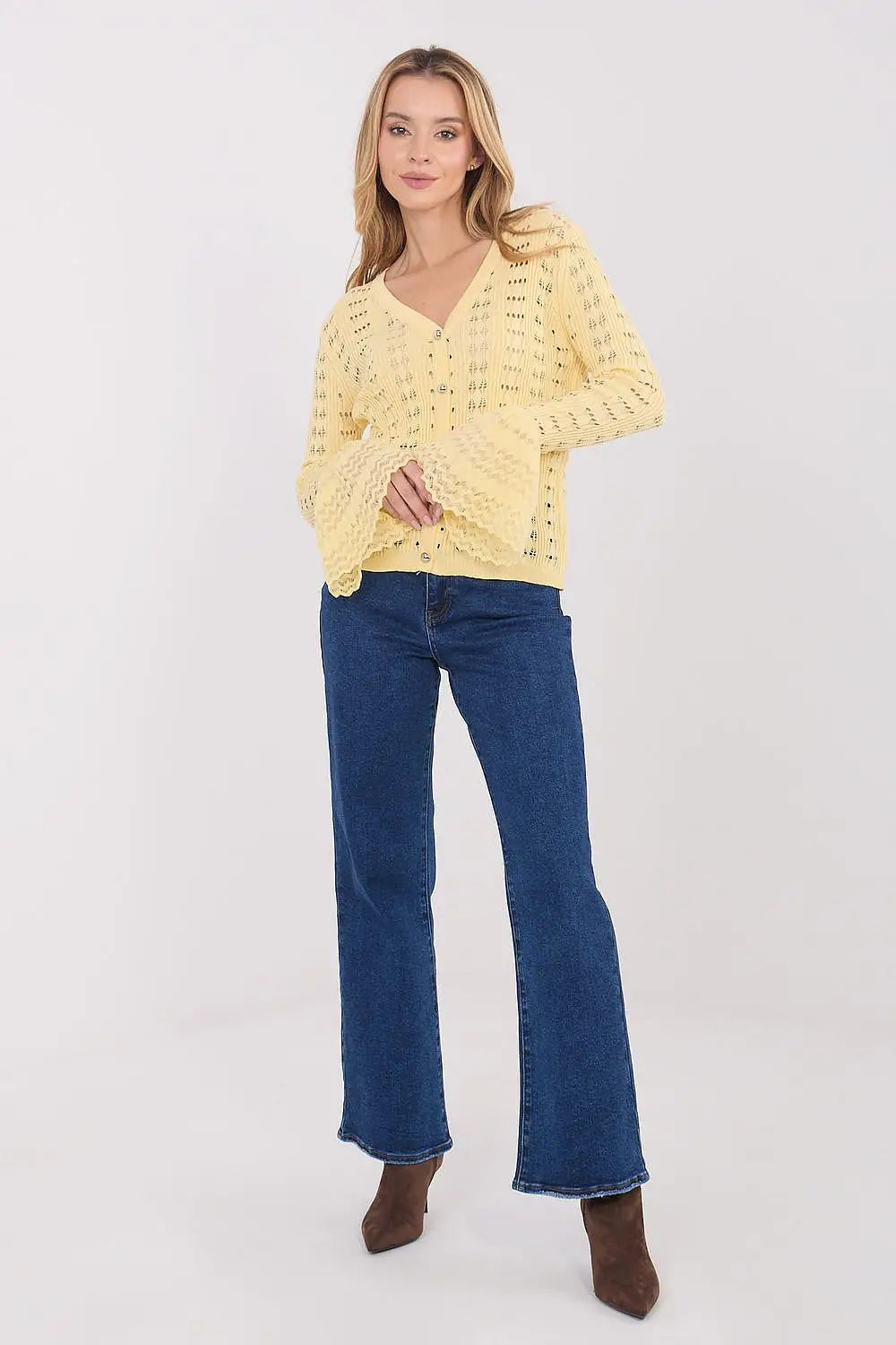 Cardigan donna in con motivo - 222819