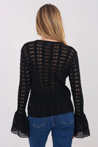 Cardigan donna in con motivo - 222819