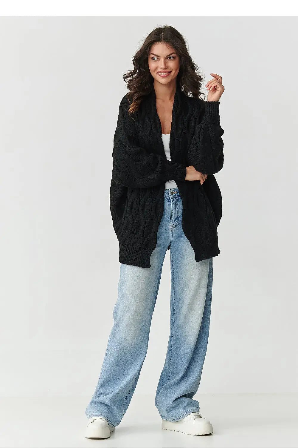 Cardigan da donna senza bottoni - 217406