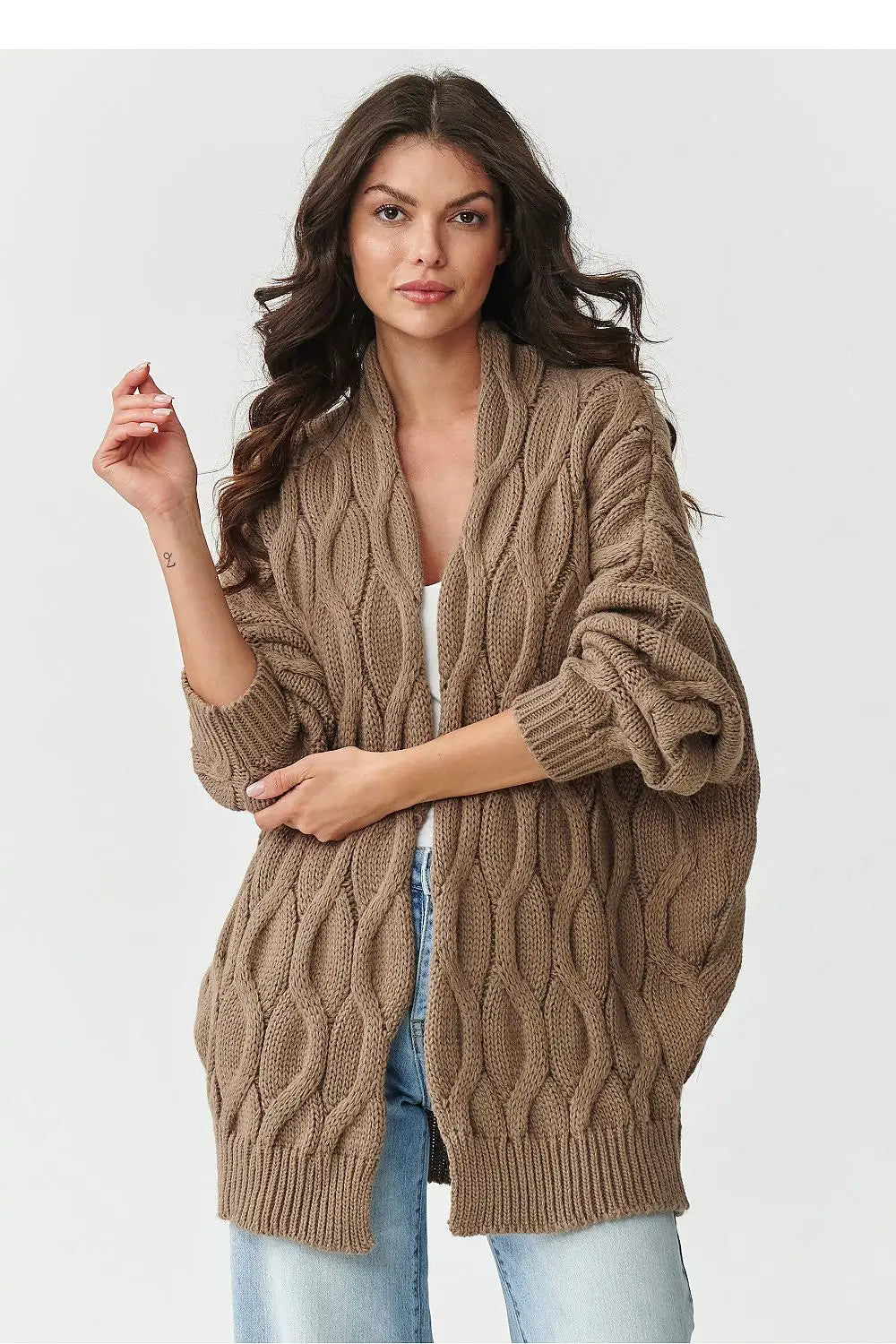 Cardigan da donna senza bottoni - 217406