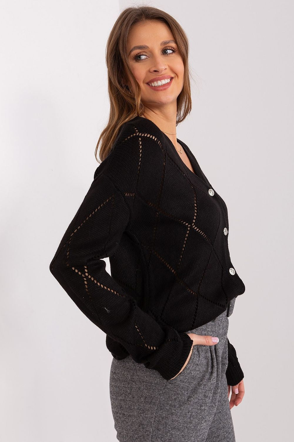 Cardigan da donna traforato - 208629