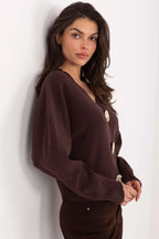 Cardigan in con bottoni dorati - 221699
