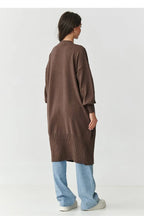 Cardigan lungo da donna con tasche - 218105