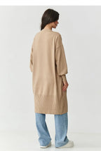 Cardigan lungo da donna con tasche - 218105