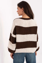 Cardigan oversize a righe - 217978