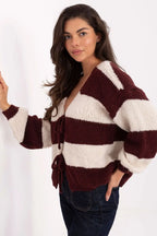 Cardigan oversize a righe - 217978