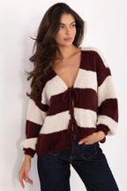 Cardigan oversize a righe - 217978