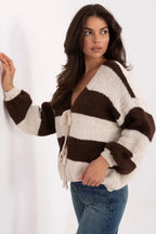 Cardigan oversize a righe - 217978