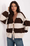 Cardigan oversize a righe - 217978