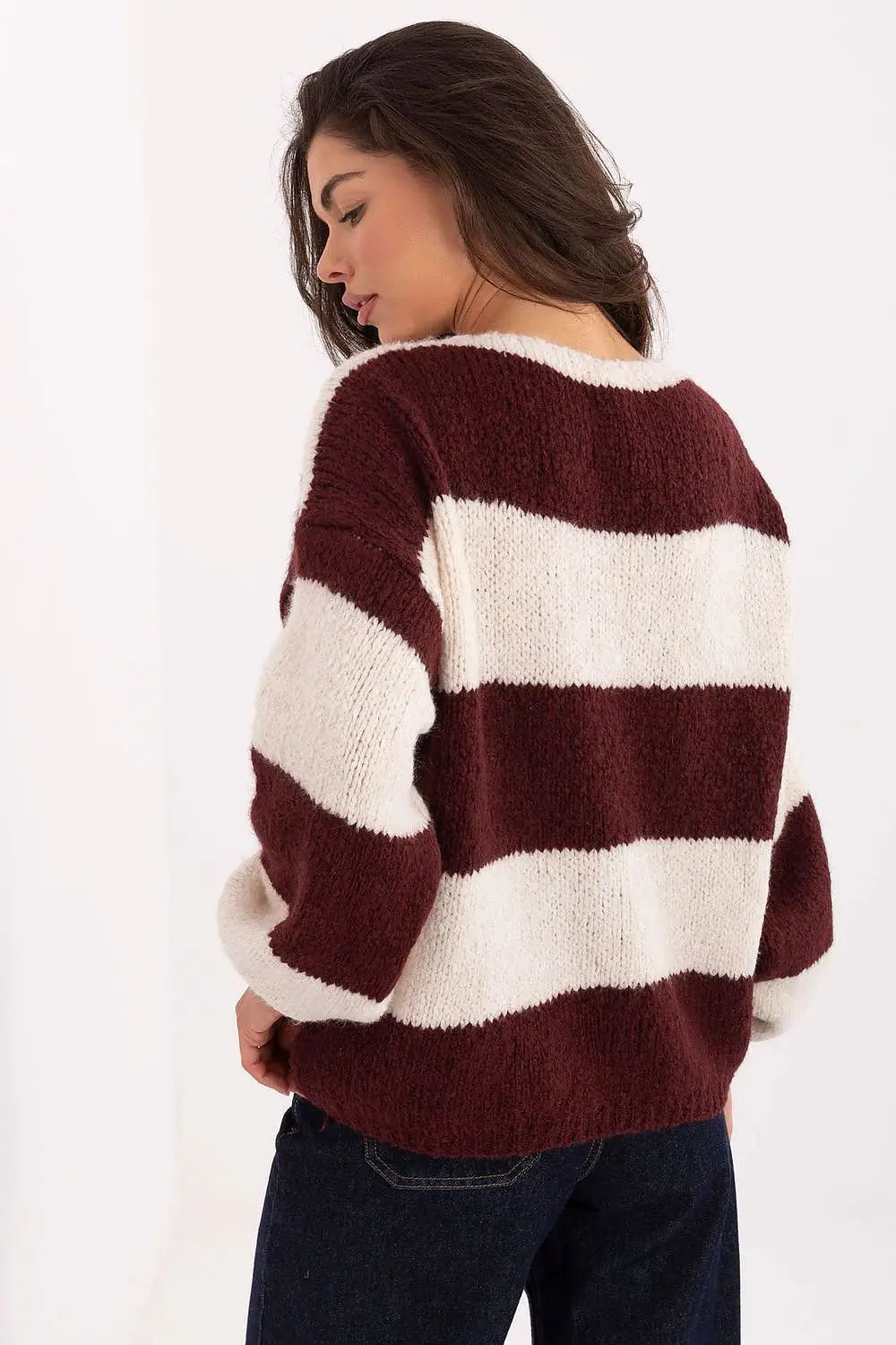 Cardigan oversize a righe - 217978