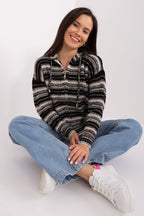 Cardigan rigato da donna - 190763