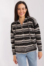 Cardigan rigato da donna - 190763