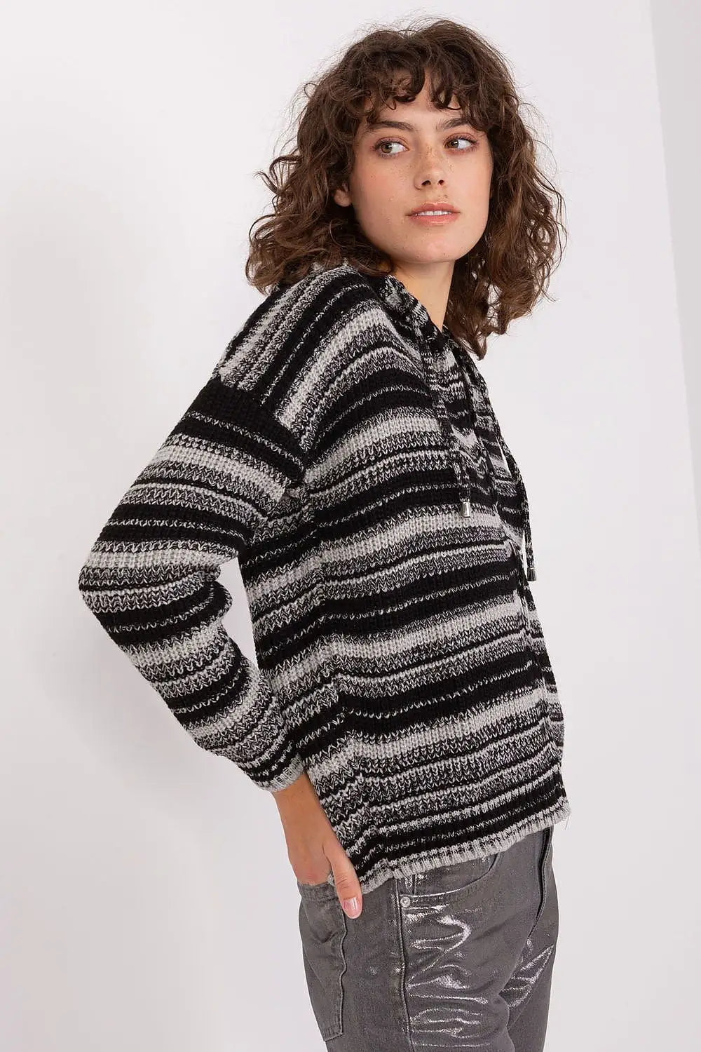 Cardigan rigato da donna - 190763