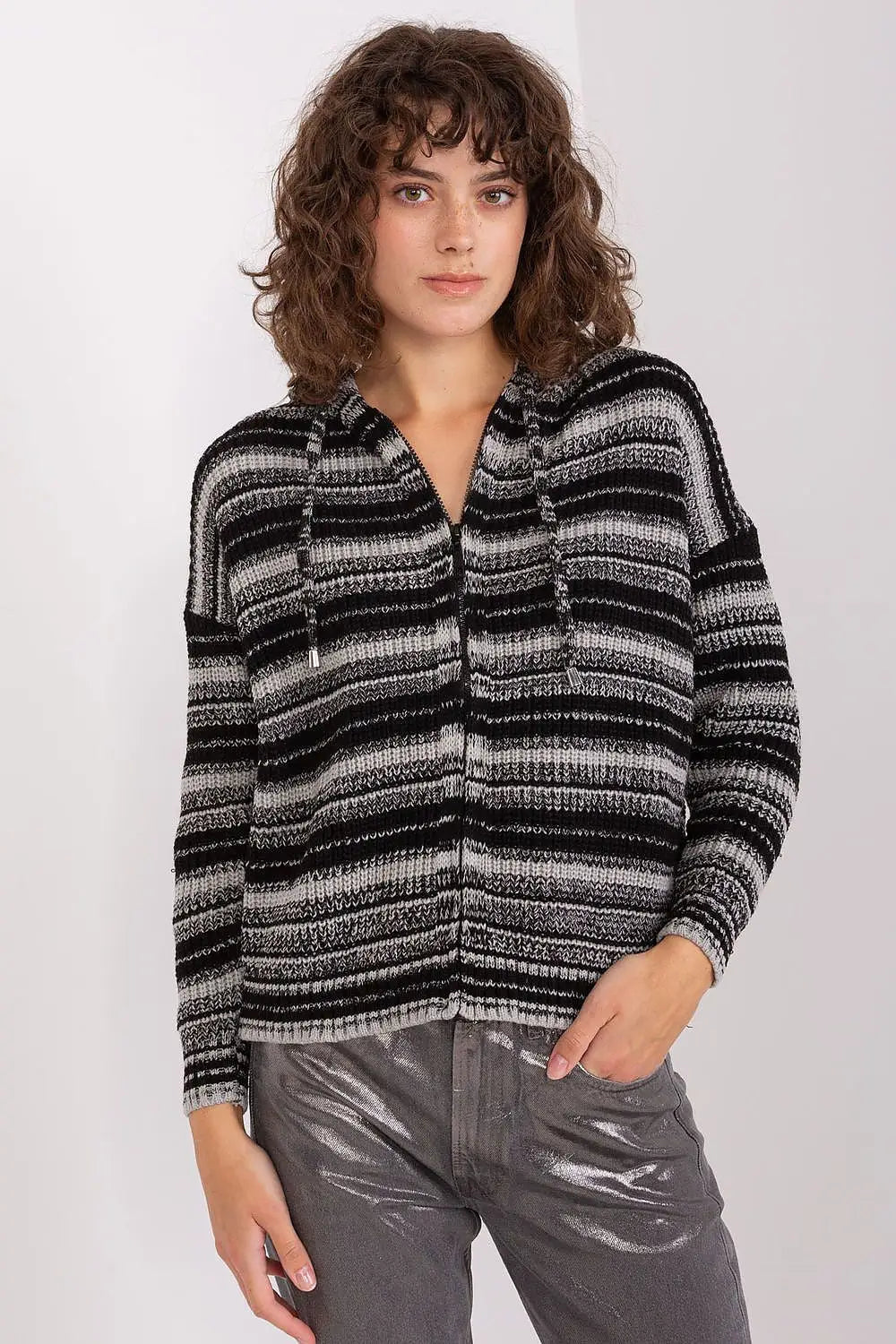 Cardigan rigato da donna - 190763