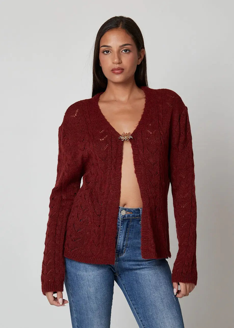 Cardigan traforato - 286549