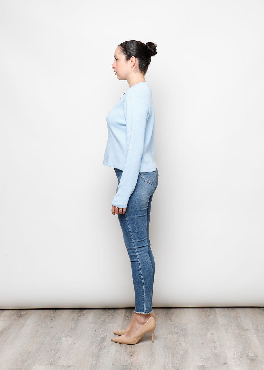 Cardigan con bottoni in 100% cotone
