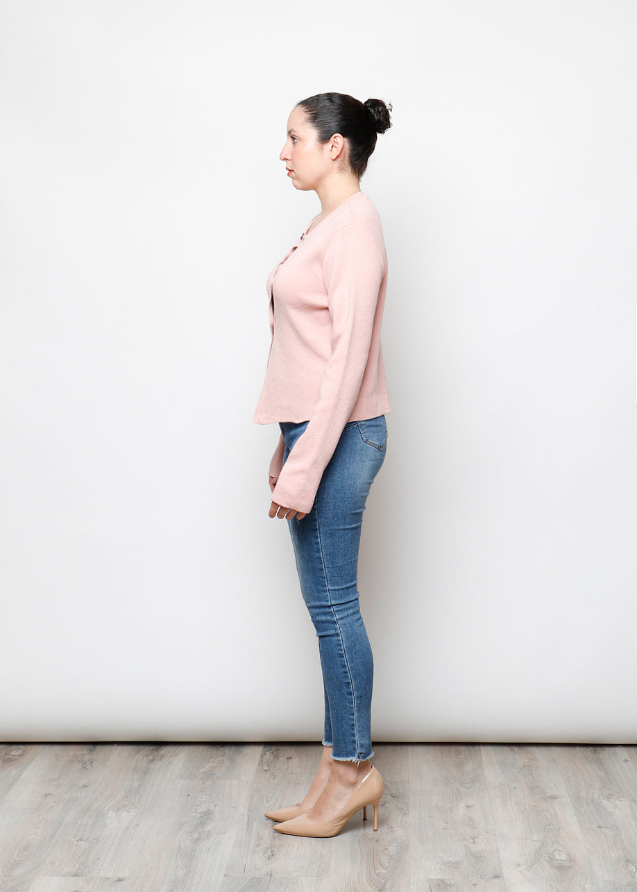 Cardigan con bottoni in 100% cotone