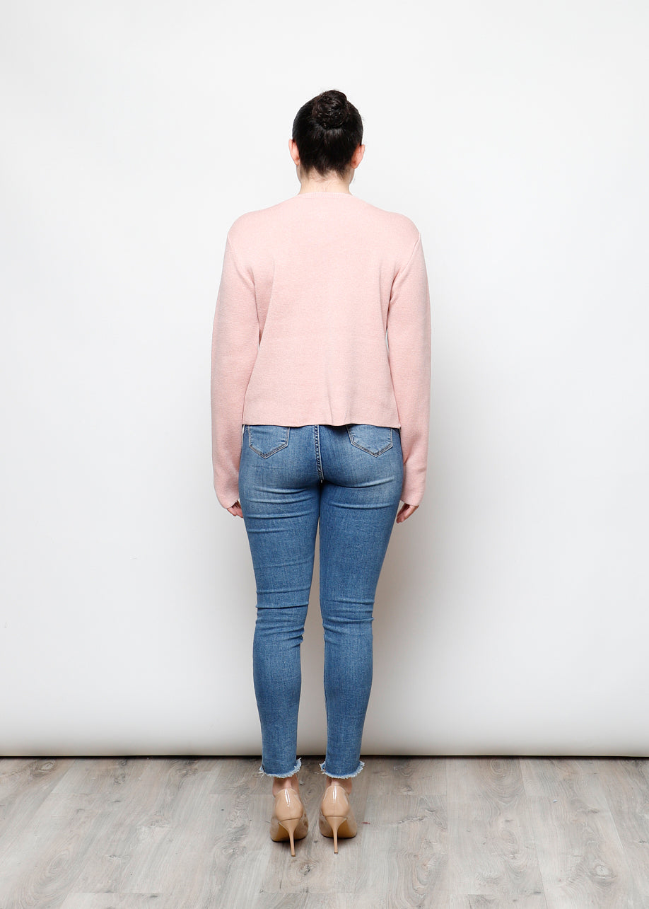 Cardigan con bottoni in 100% cotone