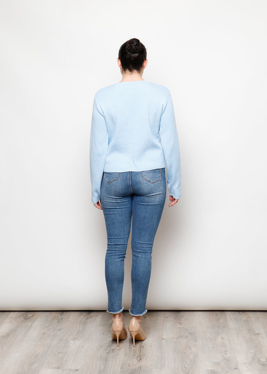 Cardigan con bottoni in 100% cotone