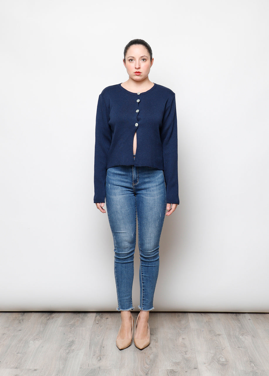 Cardigan con bottoni in 100% cotone