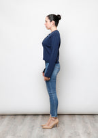 Cardigan con bottoni in 100% cotone