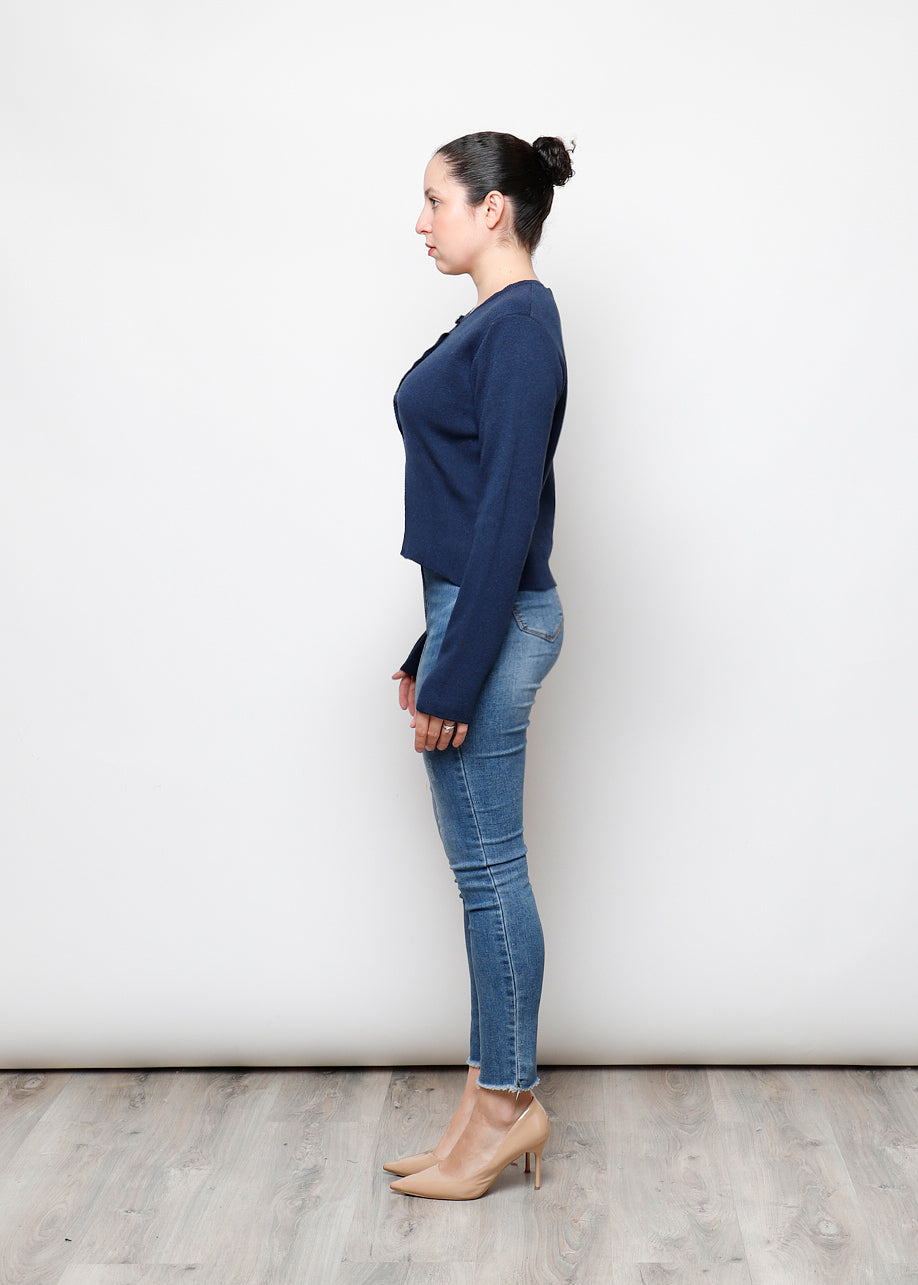 Cardigan con bottoni in 100% cotone