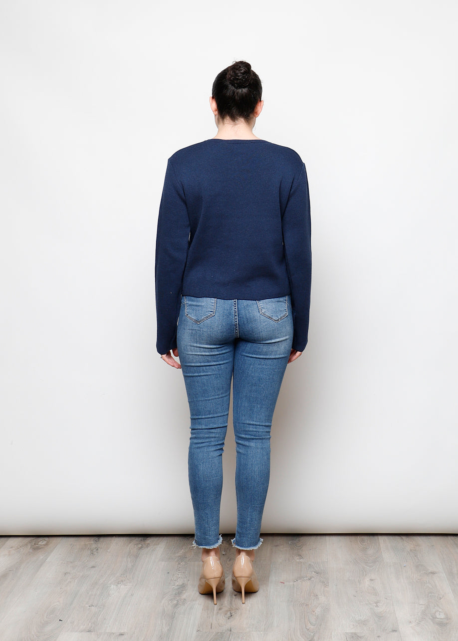 Cardigan con bottoni in 100% cotone