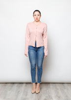 Cardigan con bottoni in 100% cotone